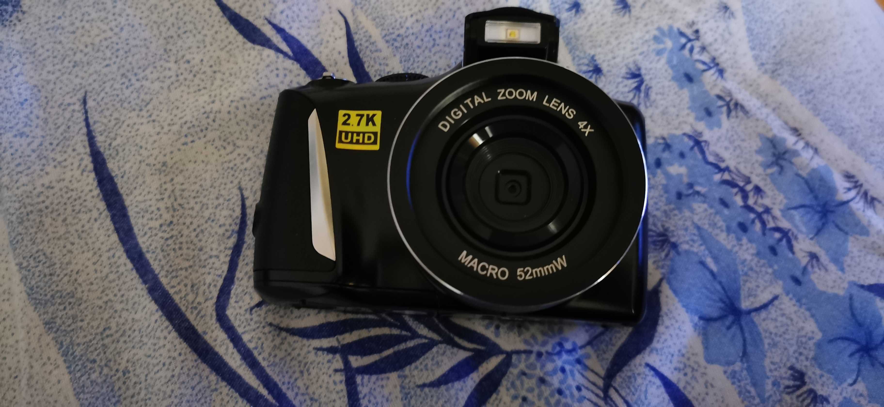 Camera video digitala,48Mp, Uhd 2.7K, zoom 4x, neagra