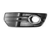 Grila bara Audi Q5 (8r), 09.2008-06.2012, Fata, stanga/dreapta, cu rama crom; gauri proiectoare,