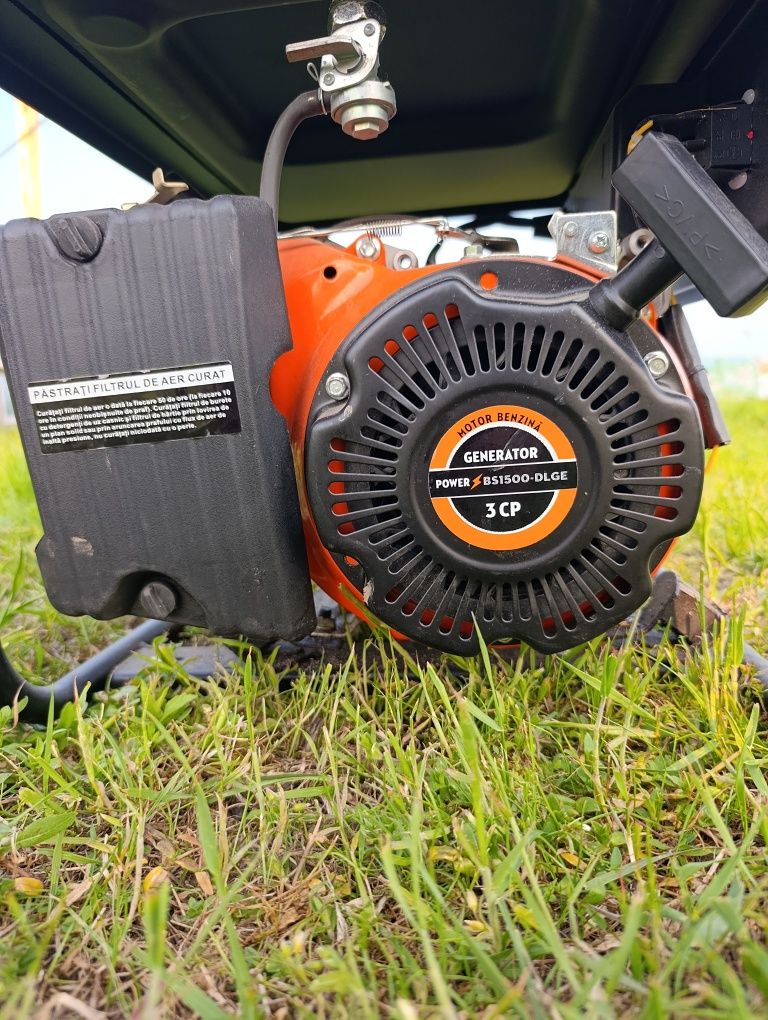 Generator de curent electric, Power BS1500, pe benzina, 1100 W