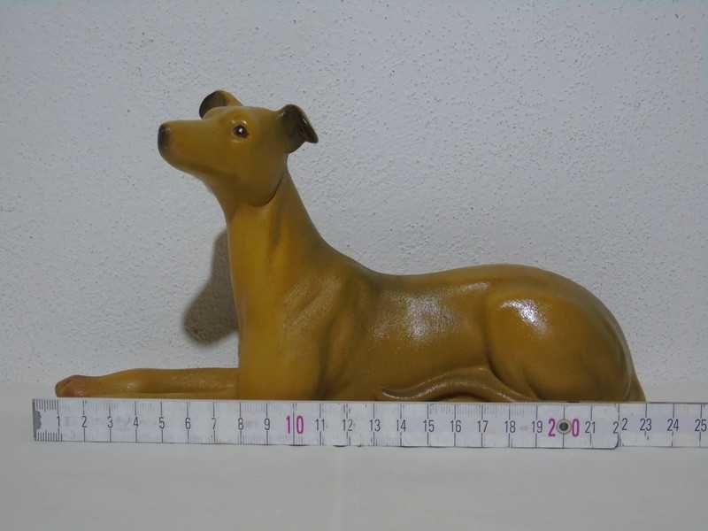 Bibelou vechi românesc câine ceramică