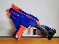 Pusca electrica automata Nerf Infinus Elite incarcator rotativ automat