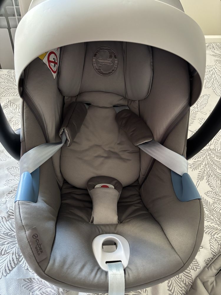 Автолюлька Cybex Aton M i-Size (Soho Grey) — как новая