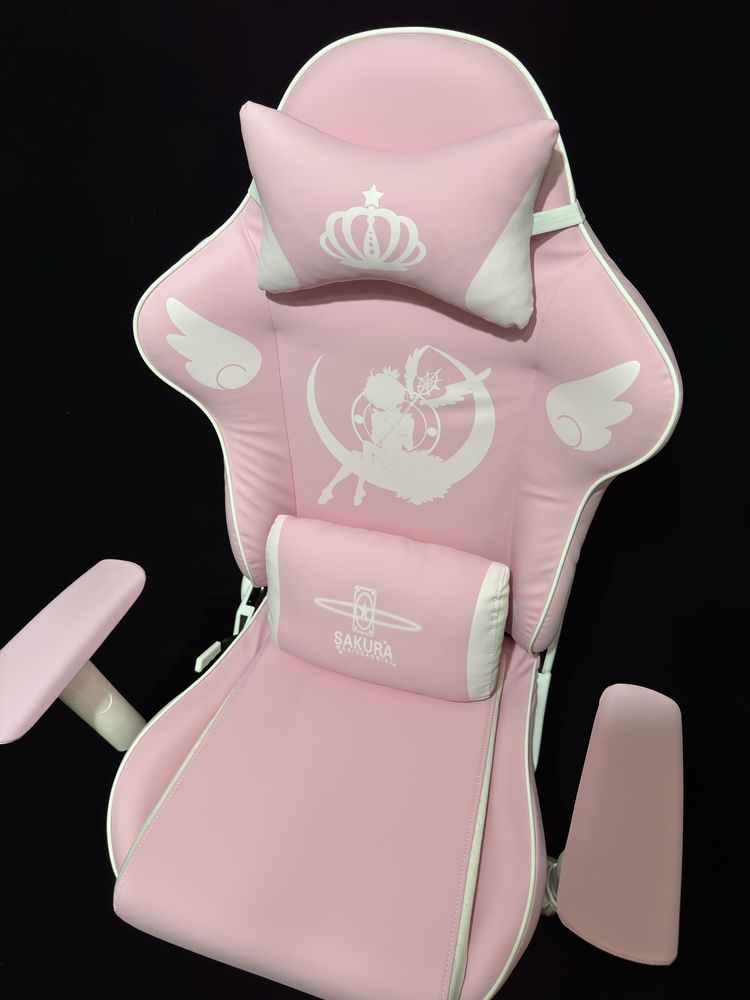 Розовое игровое компьютерное кресло Sailor Moon