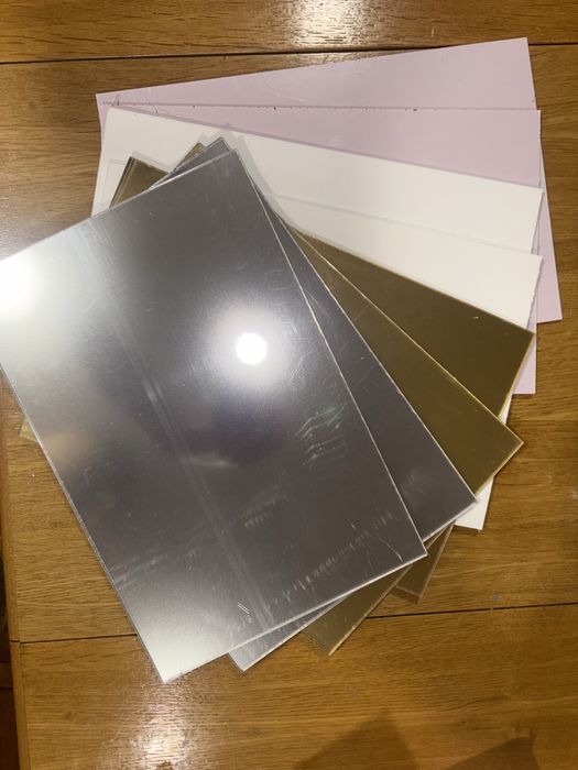 Плексиглас 3мм: Бял, Червен, Огледален златен, сребърен и розов