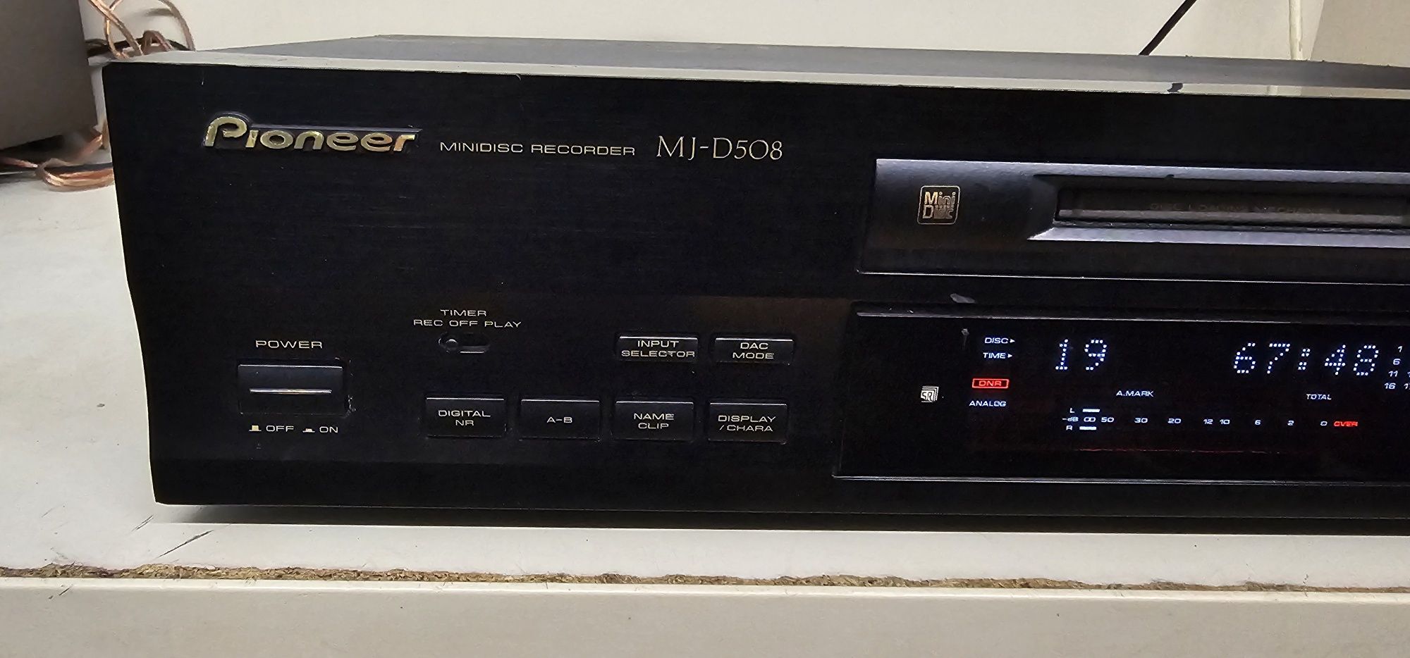 Minidisc recorder,Pioneer MJ D508,vintage