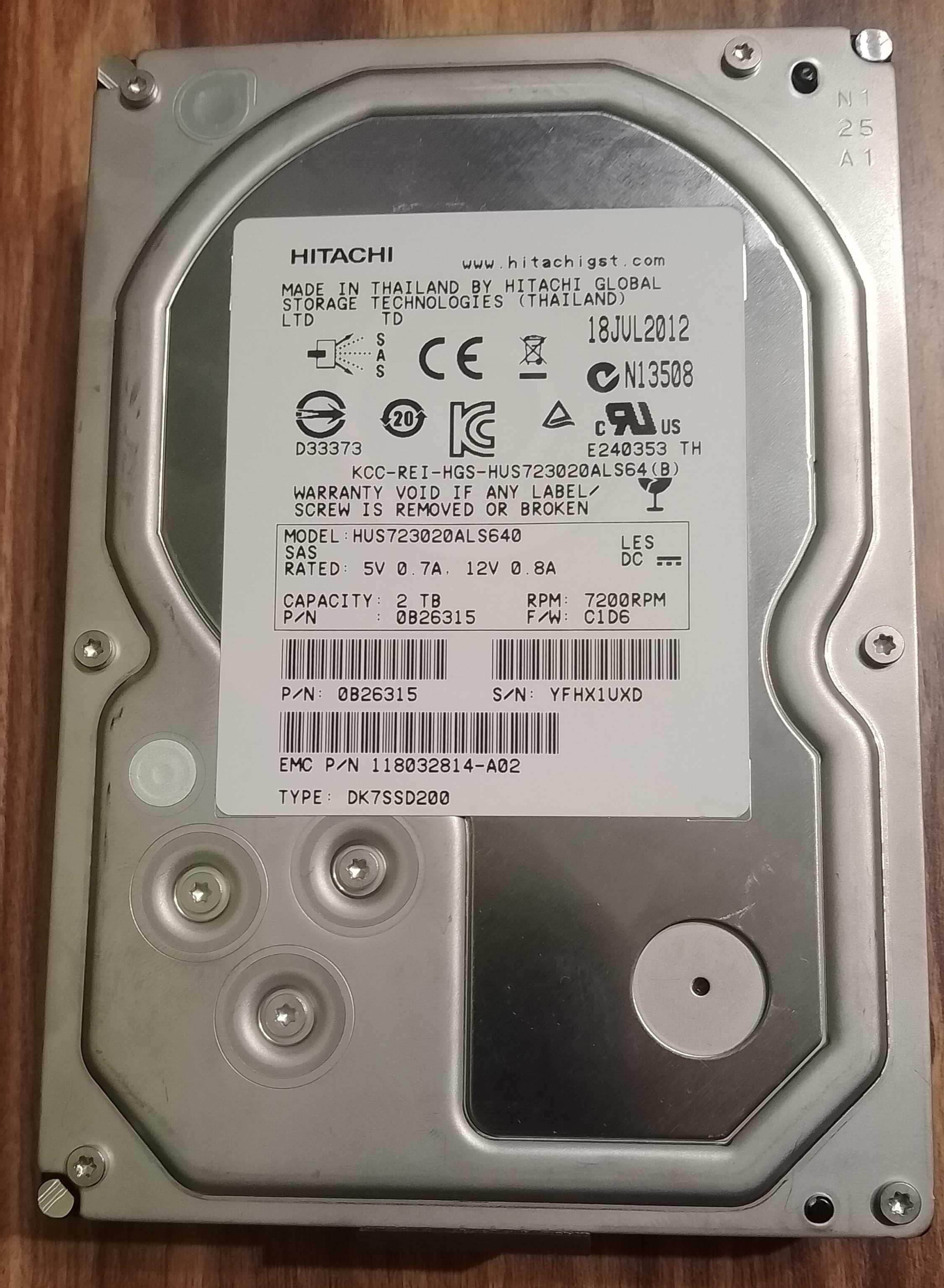 Твърд диск 3TB IBM / Seagate 3.5" 7.2K SAS 6G HDD ST3000NM0043