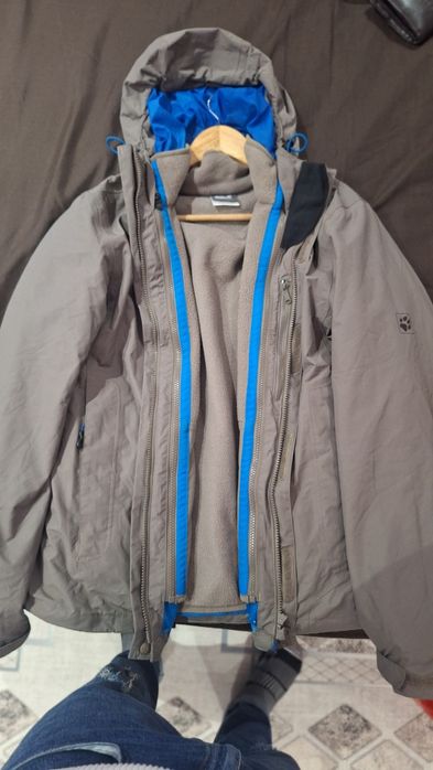 Jack Wolfskin оригинално яке 2 в 1 + вътрешен полар | Размер M | Като