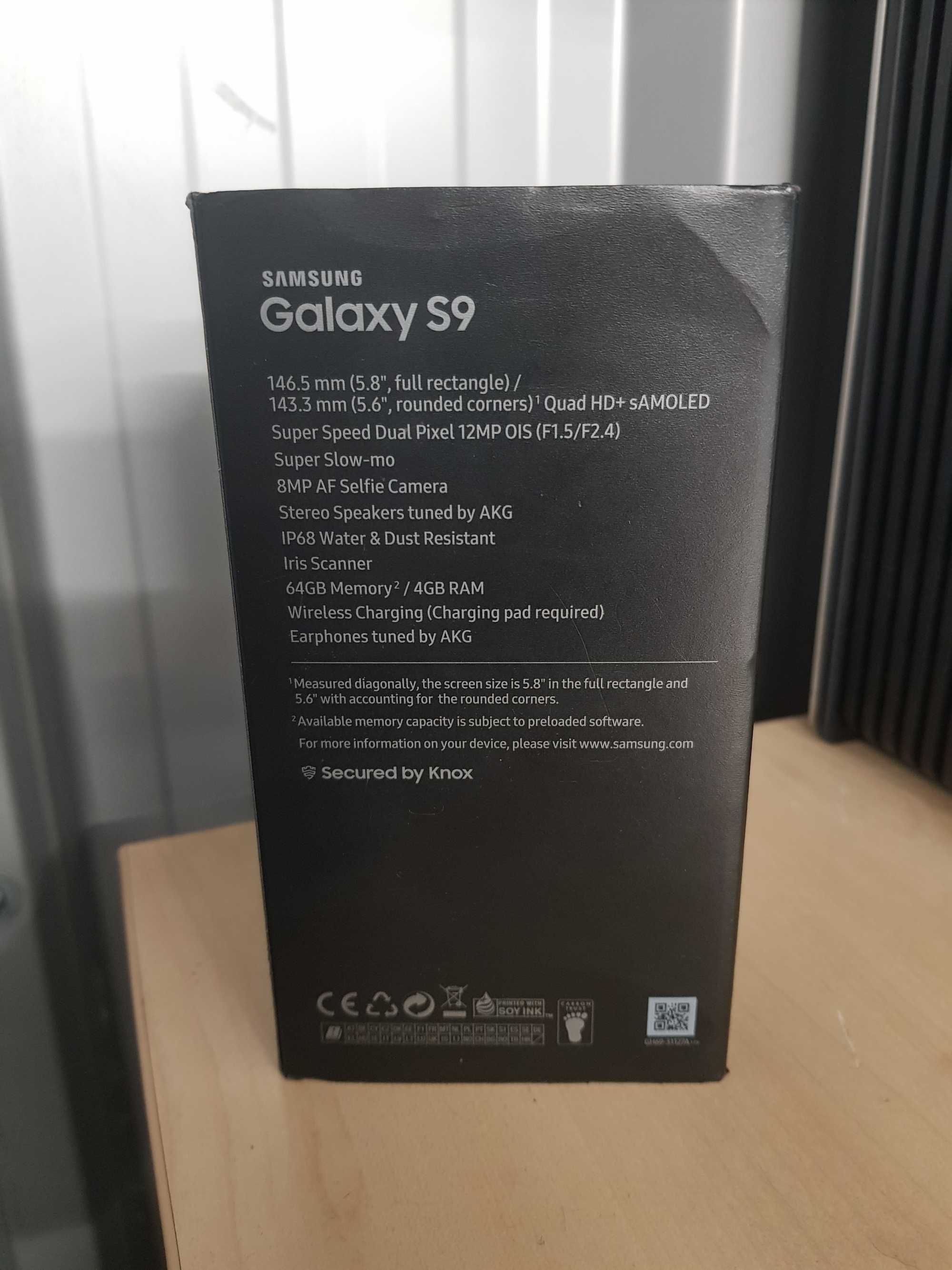 Samsung S9, 64 GB, Midnight Black, impecabil