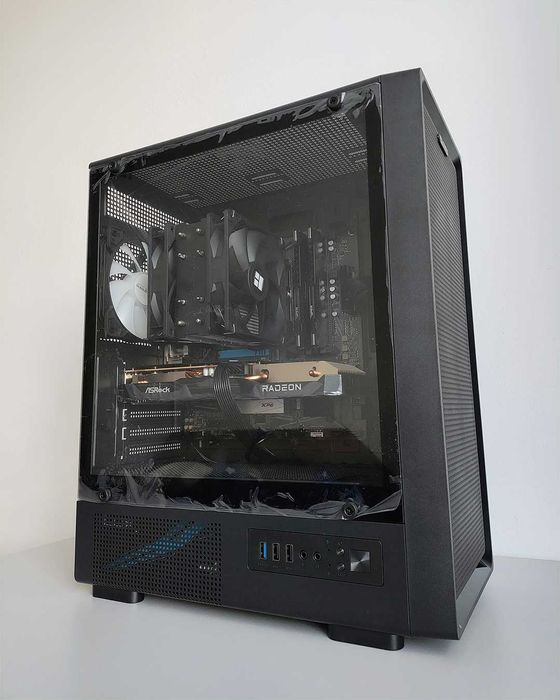 NOU! Sistem PC Gaming Ryzen7 5700X + RX 6600-Factură + Garanție 2 Ani