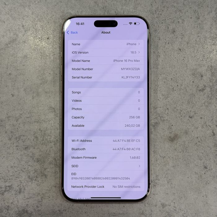 Iphone 16 Pro Max 256GB 100% гаранция