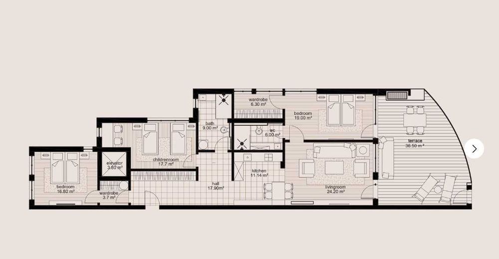Продава се Четиристаен апартамент в Свети Влас - 168 кв.м за 1693 €/кв.м - Снимка #2