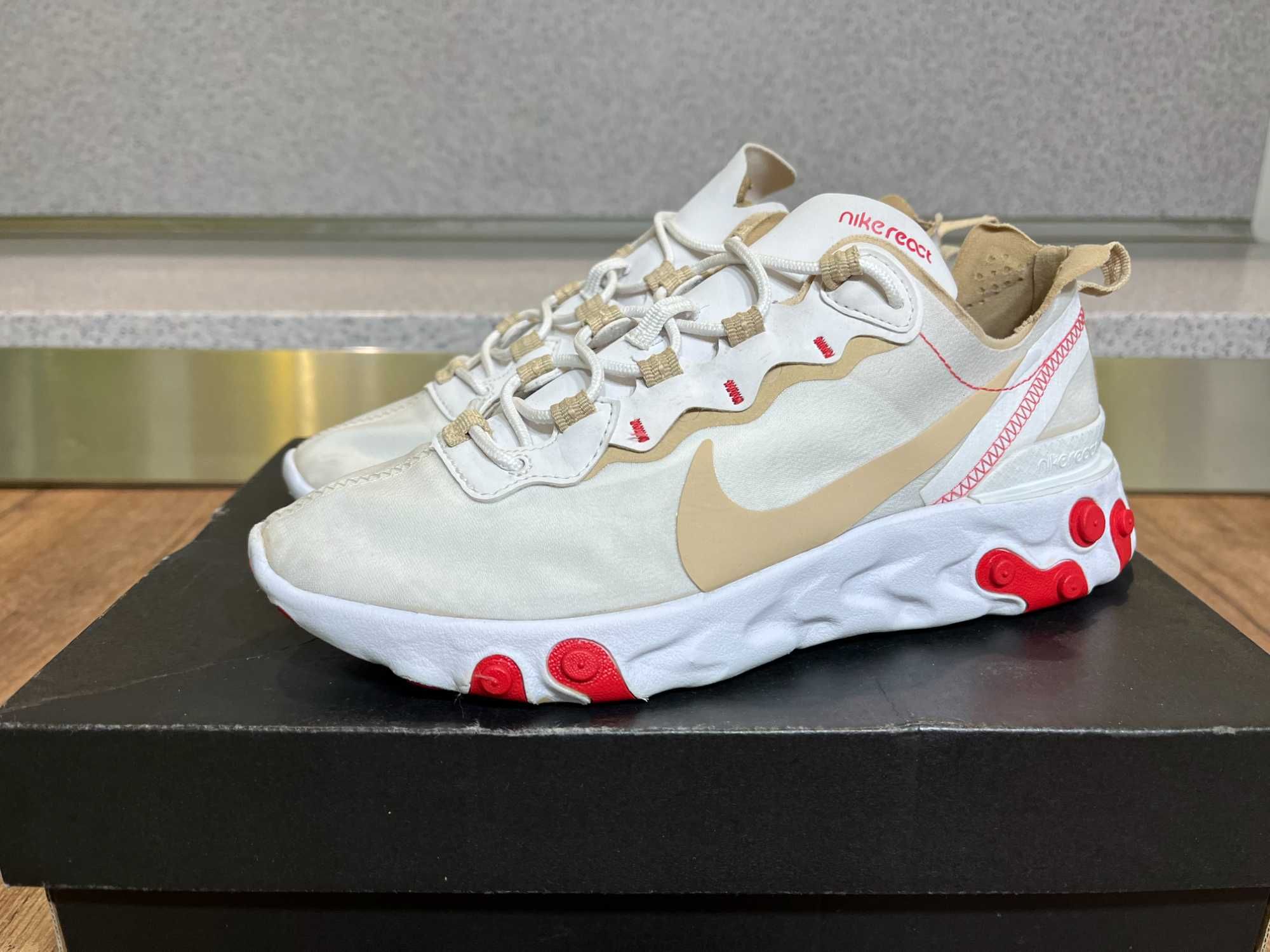 ОРИГИНАЛНИ *** Nike React Element 55 / White Ember Glow Desert Ore