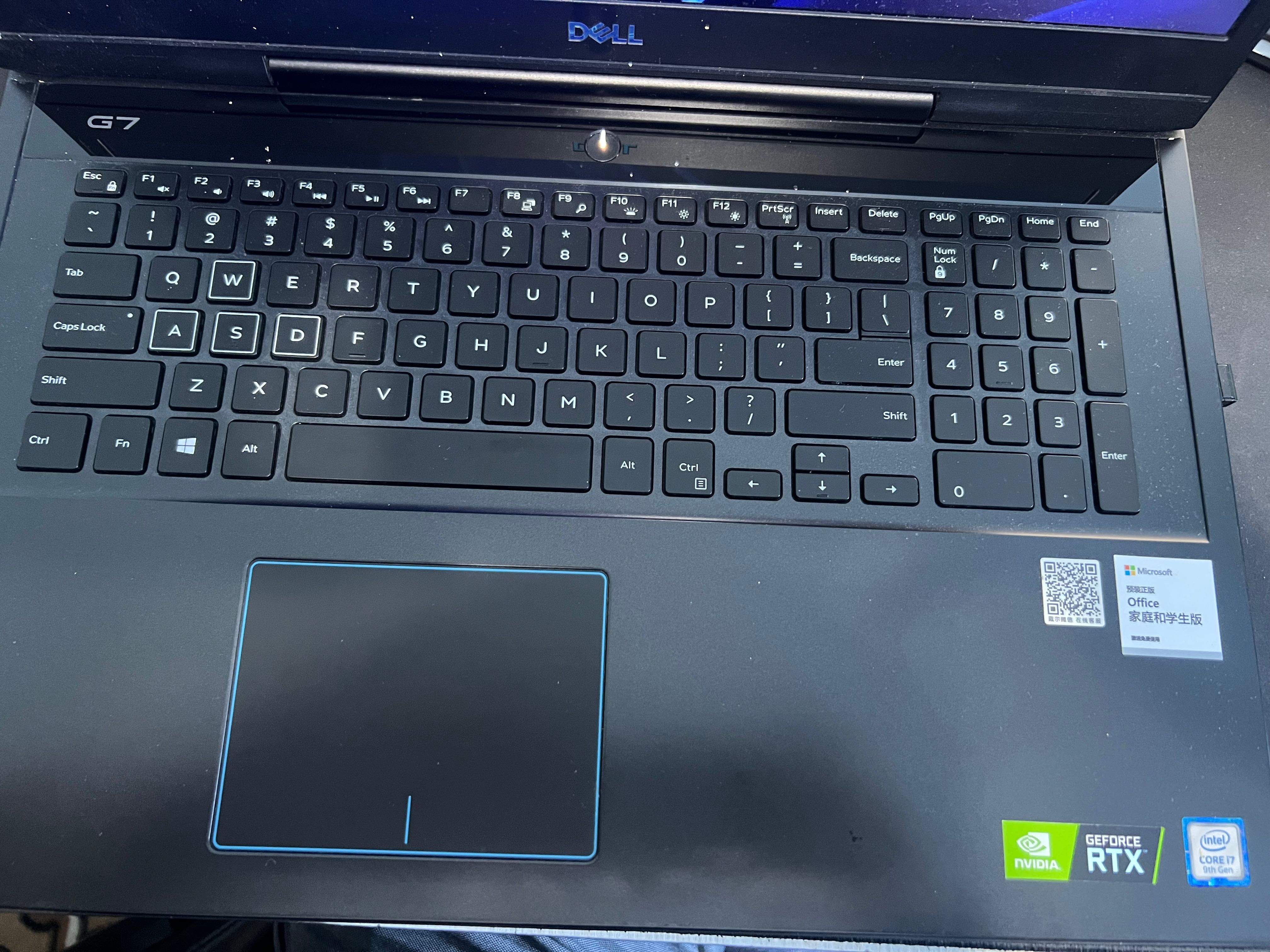 Noutbuk Dell Core i 7-9750H, Ram 16GB, RTX 2070