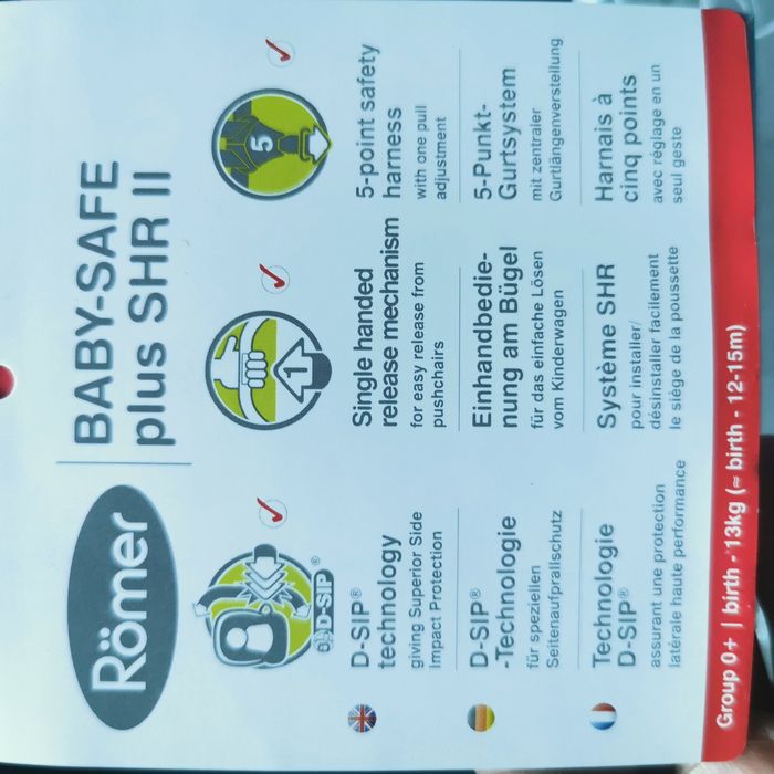 Scaun auto, copil, Britax Romer Baby-Safe plus SHR II