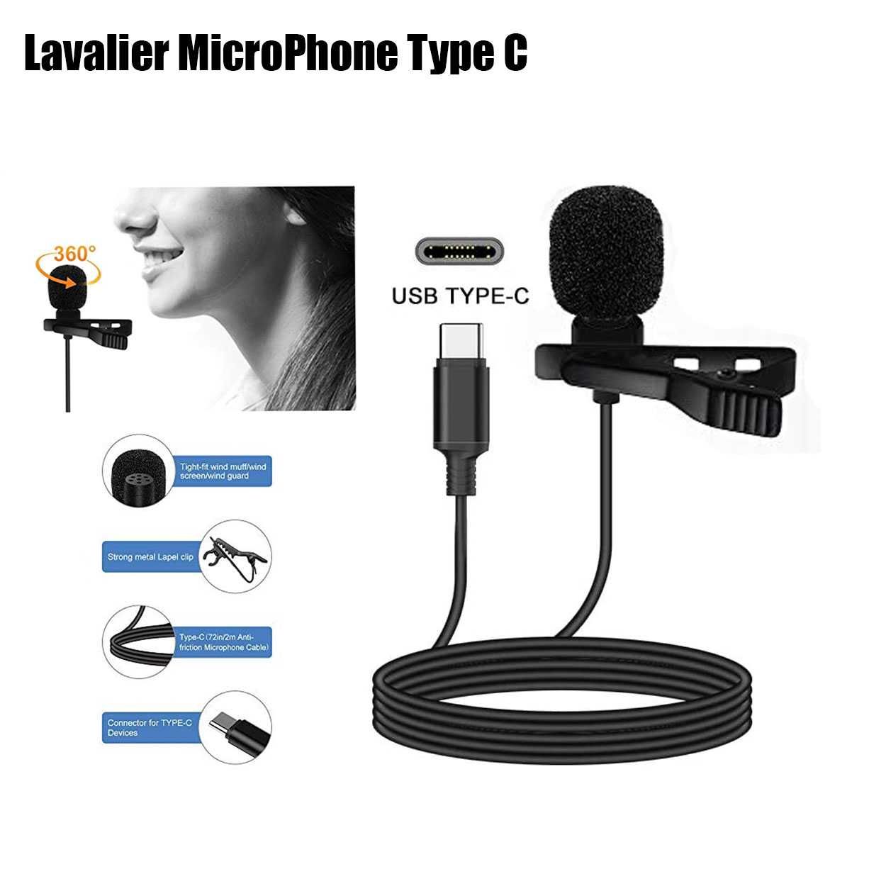 Микрофон Lavalier с TYPE C разъёмом 2м