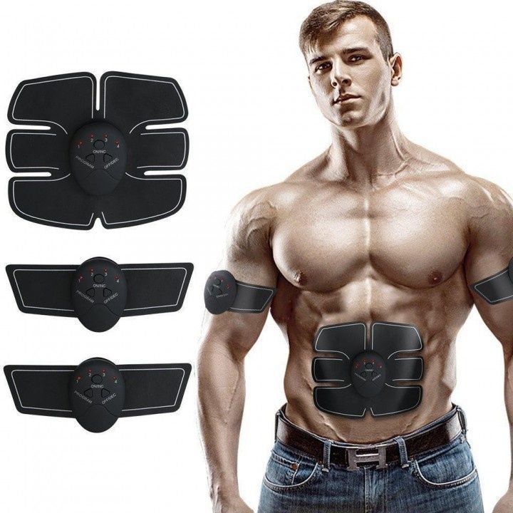 Aparat fitness cu electrostimulare pentru abdomen, brate, talie si pic