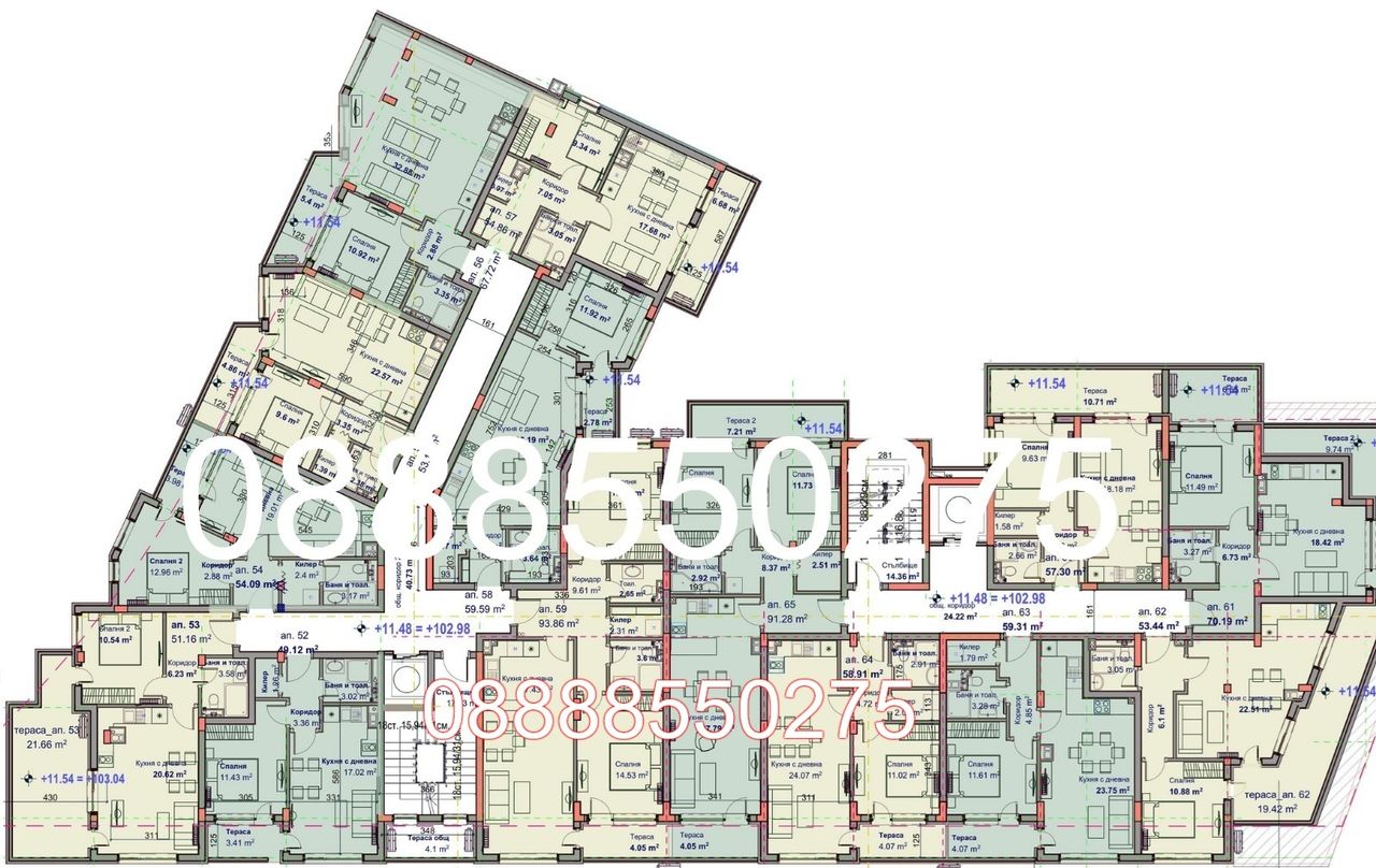 Продава се Двустаен апартамент в Варна, Трошево - 62 кв.м за 1350 €/кв.м - Снимка #3