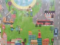 Covor puzzle spuma