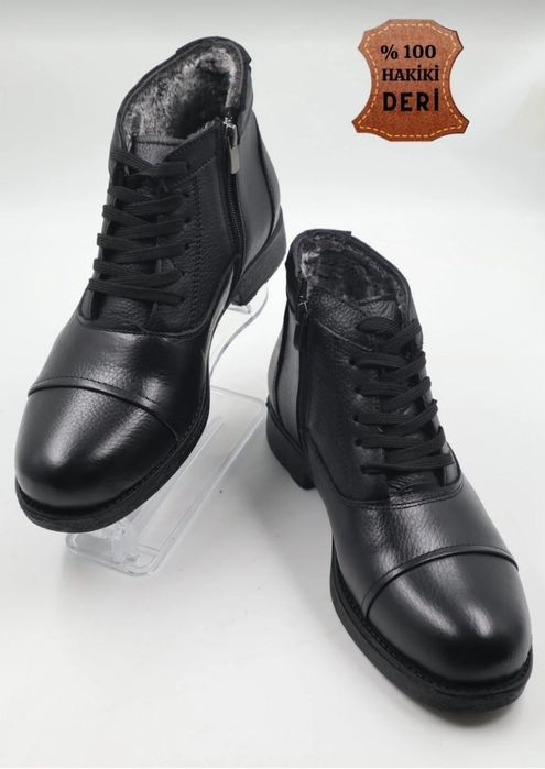 Мъжки зимни боти – естествена кожа, номер 43