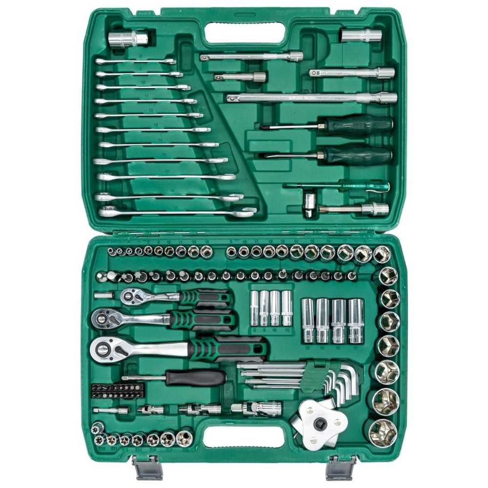 Trusa scule 121 Piese Chrome Vanadium Chei fixe/combinate
