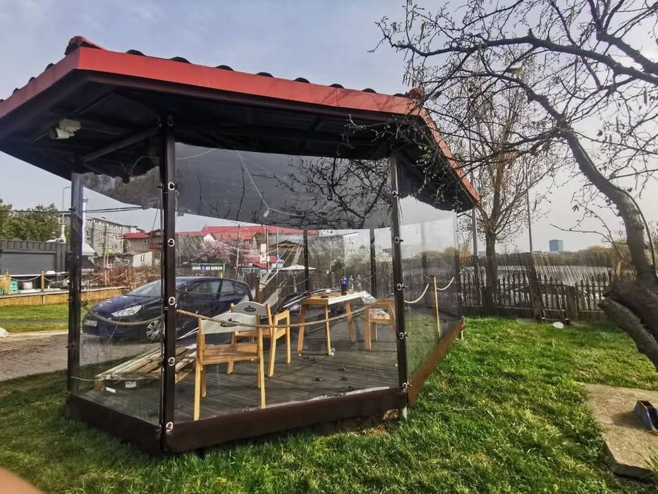 Folie terasa transparenta folii terase și foișoare Cristal premium 0,8