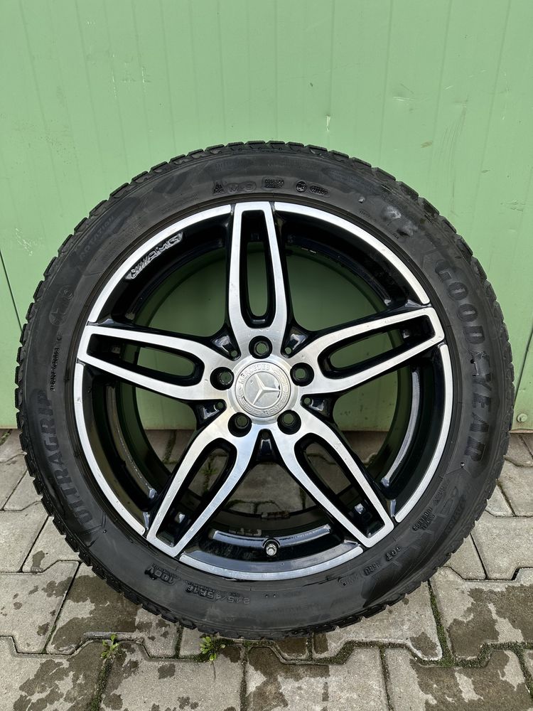 Jante Amg 18” Originale cu senzori presiune + anvelope iarna GoodYear