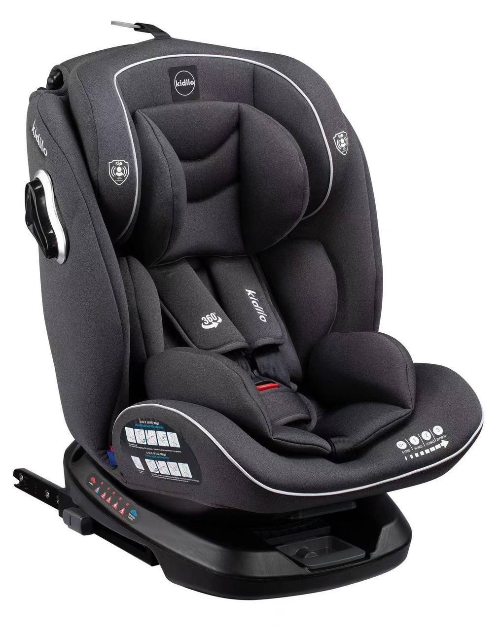 Регулируемое автокресло Isofix от0 до 12летДоставкаустановка бесплатно