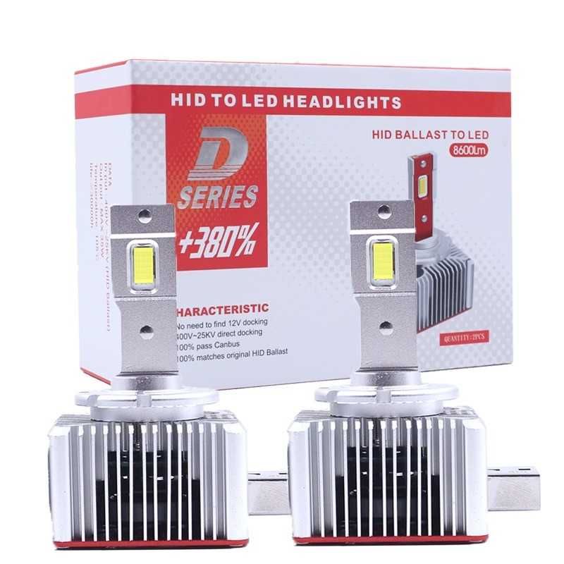 Set LED-uri D1S Auto Plug&Play Fara Eroare 70W 17200LM 6500K Alb Rece