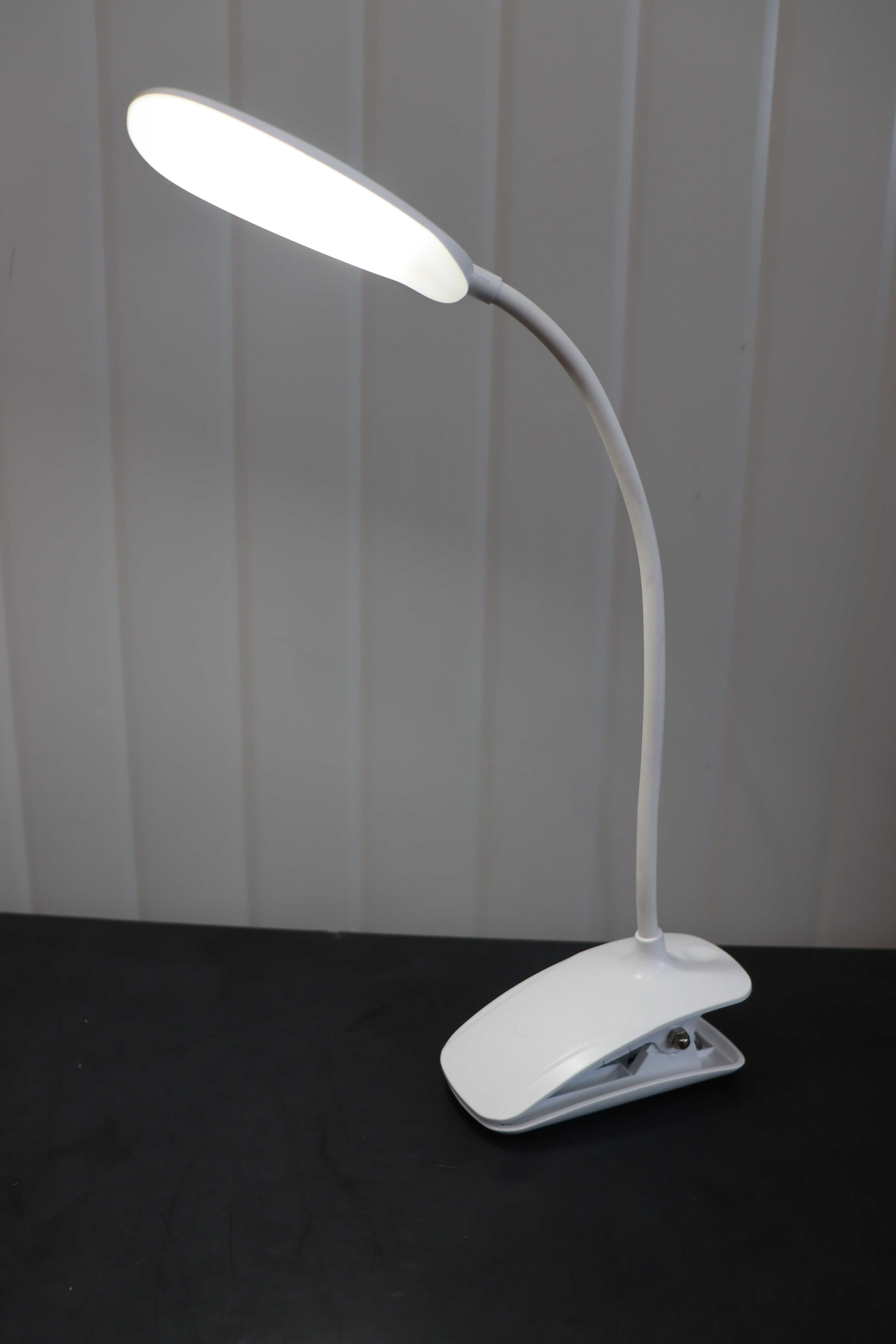 GENIE акумулаторна гъвкава LED лампа със скоба,димируема светлина