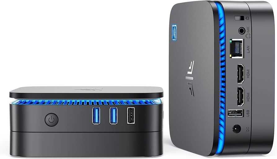 Mini PC NiPoGi black 12GB DDR4 128GB SSD M.2, Windows 11 Pro