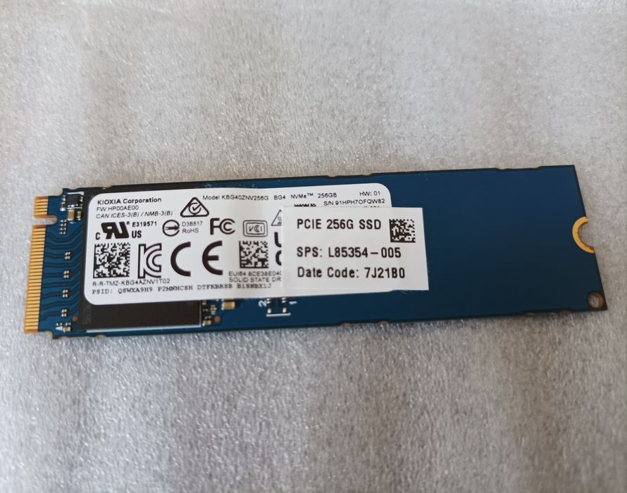 SSD NVMe Toshiba 256Gb