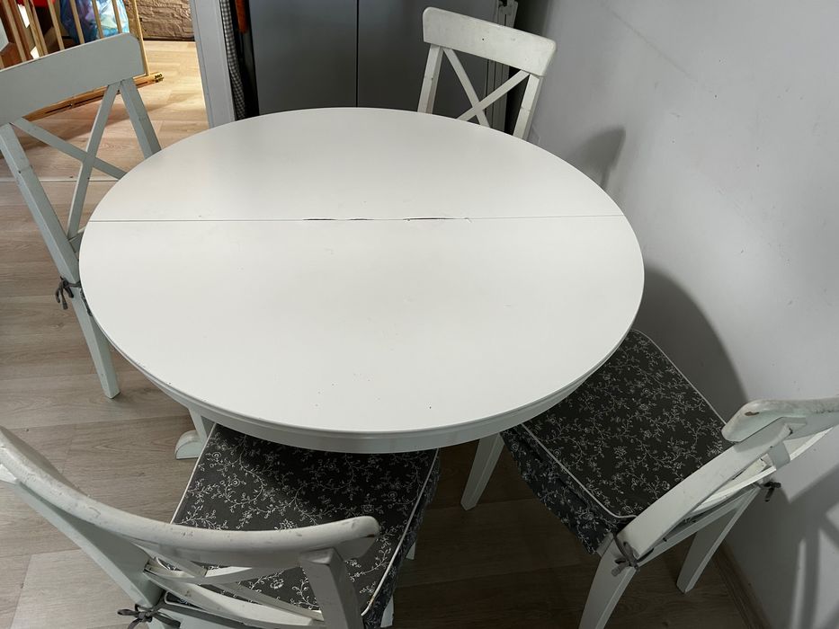 INGATORP
Masă extensibilă, alb, 110/155 cm