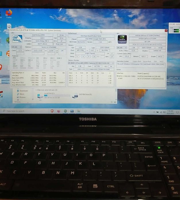 Laptop Toshiba Satelite L750 ssd/bluetooth/wi-fi/vand/schimb