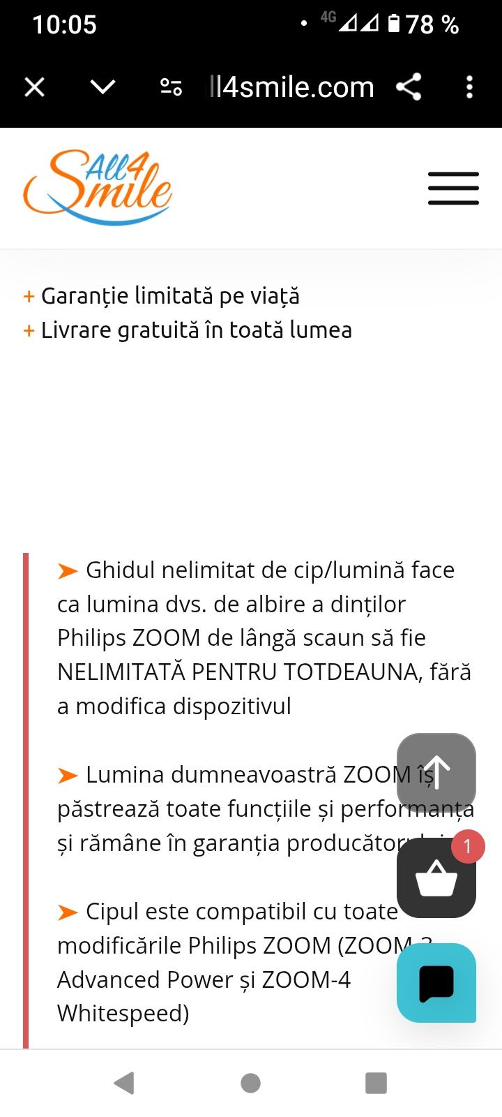 vând lampă albit dinți, zoom Philips