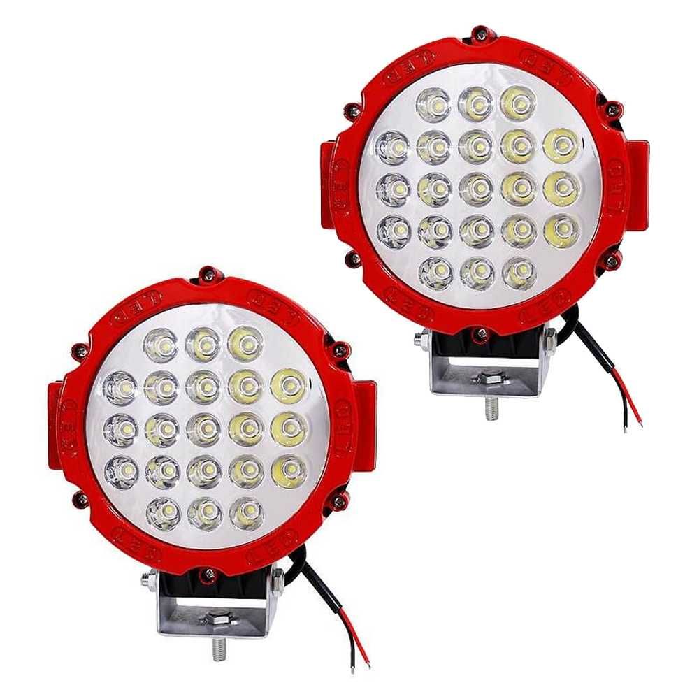 2 БРОЯ 63W Диодни Фарове за Джип LED прожектор за джип трактор мотокар