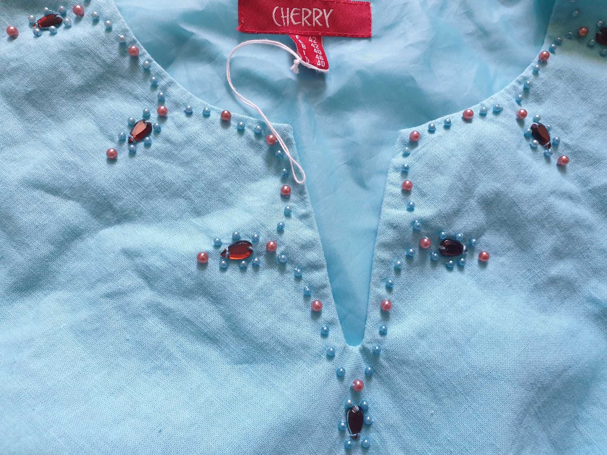 Bluza de in cu margele aplicate,captusita