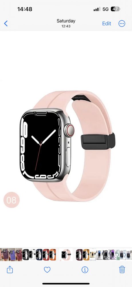 Curea Husar Silicon Compatibila Ceas Apple Watch Orice Serie
