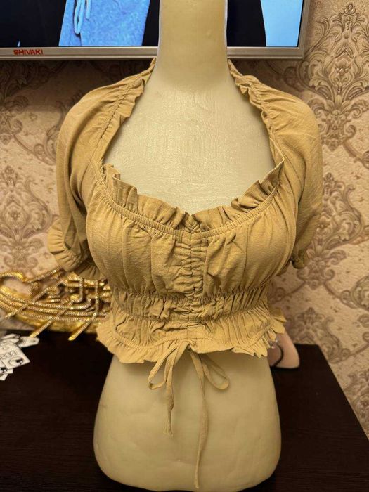 Летний короткий топ производство Турция