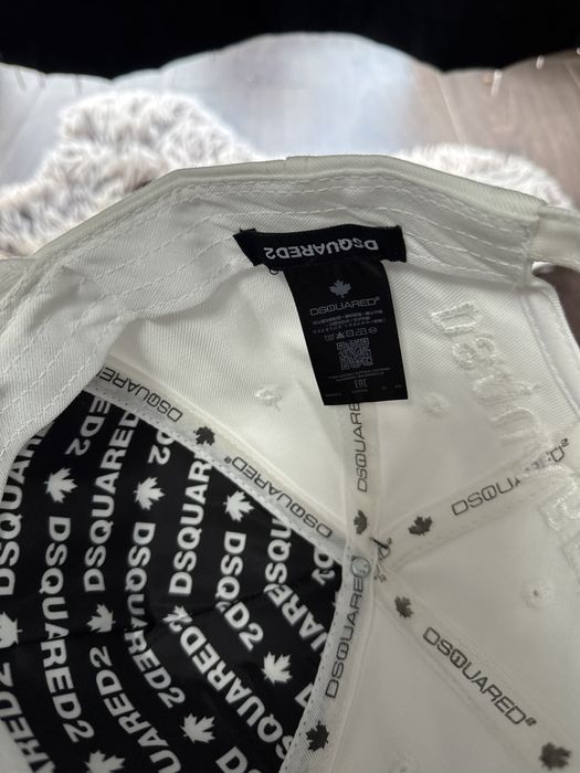 Sapca Dsquared2 Flag alba Premium