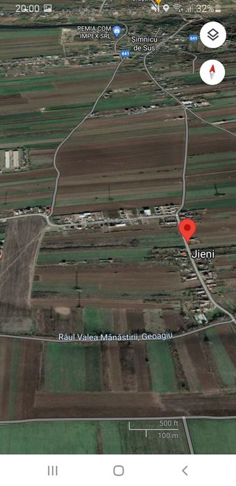 Vand parcele teren 400mp intravilan sat Jieni com.  Simnicu de sus