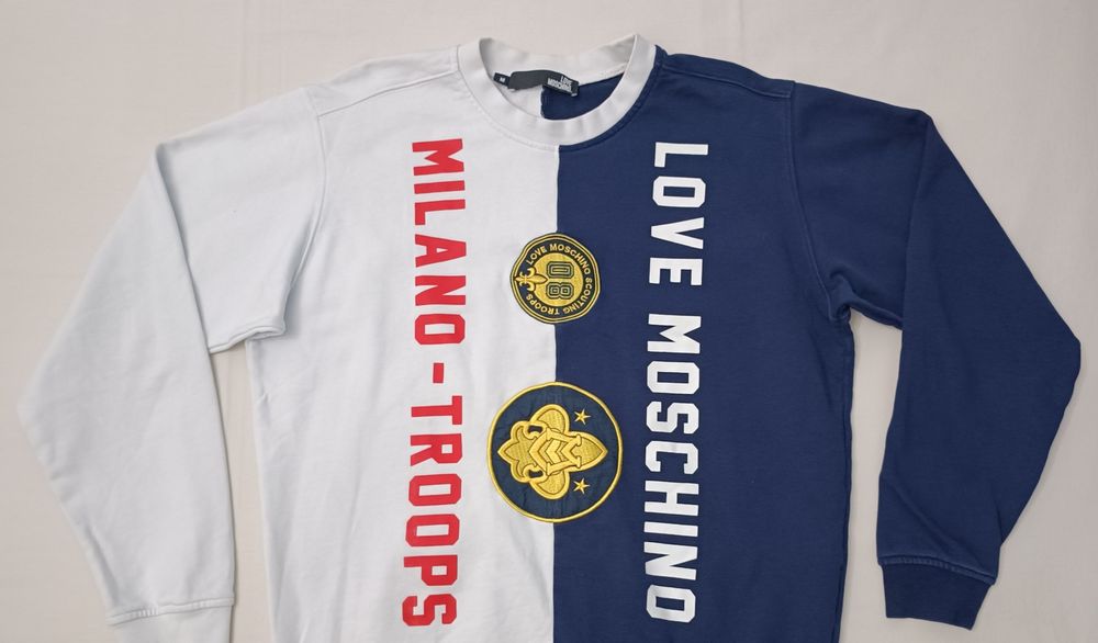 Love Moschino Sweatshirt оригинално горнище M памучен суичър горница