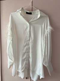 Сатенена риза в бяло Cliche