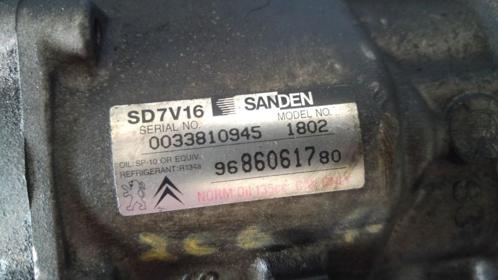 compresor clima ac 1.6 hdi peugeot 206 406 607 807 citroen c5 9686061780