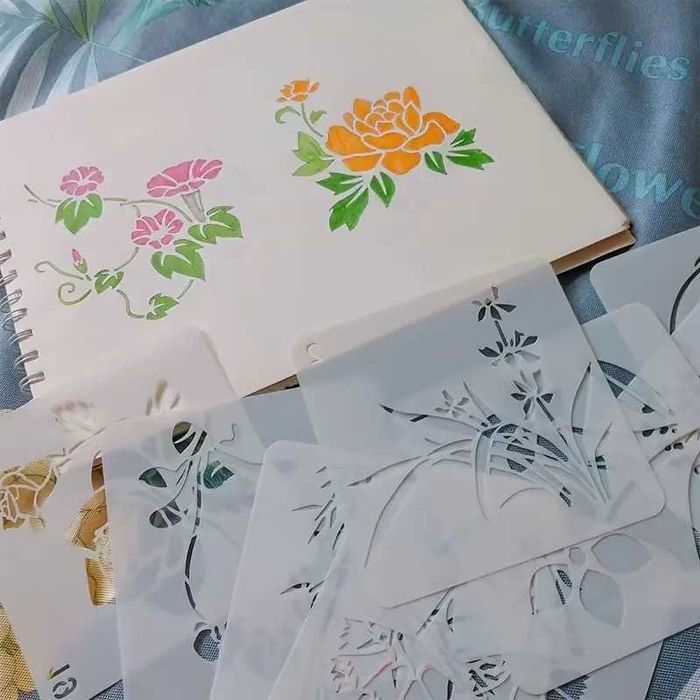 Релефен валяк с шарка и шаблони за декорация за боядисване на стени