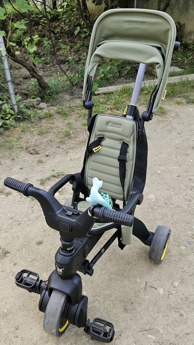 Tricicleta Pliabila Doona Liki Trike S3 - Desert Green - stare f buna