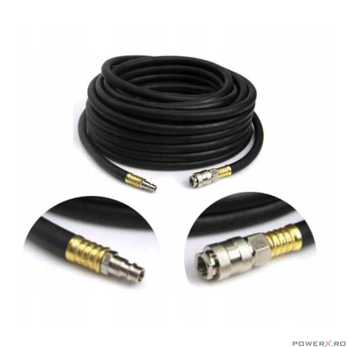 Furtun pneumatic pentru compresor, 10x17 mm,15 metri, Kraft