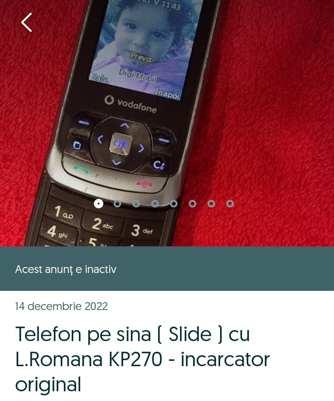 Super telefon LG Slide cu încărcător