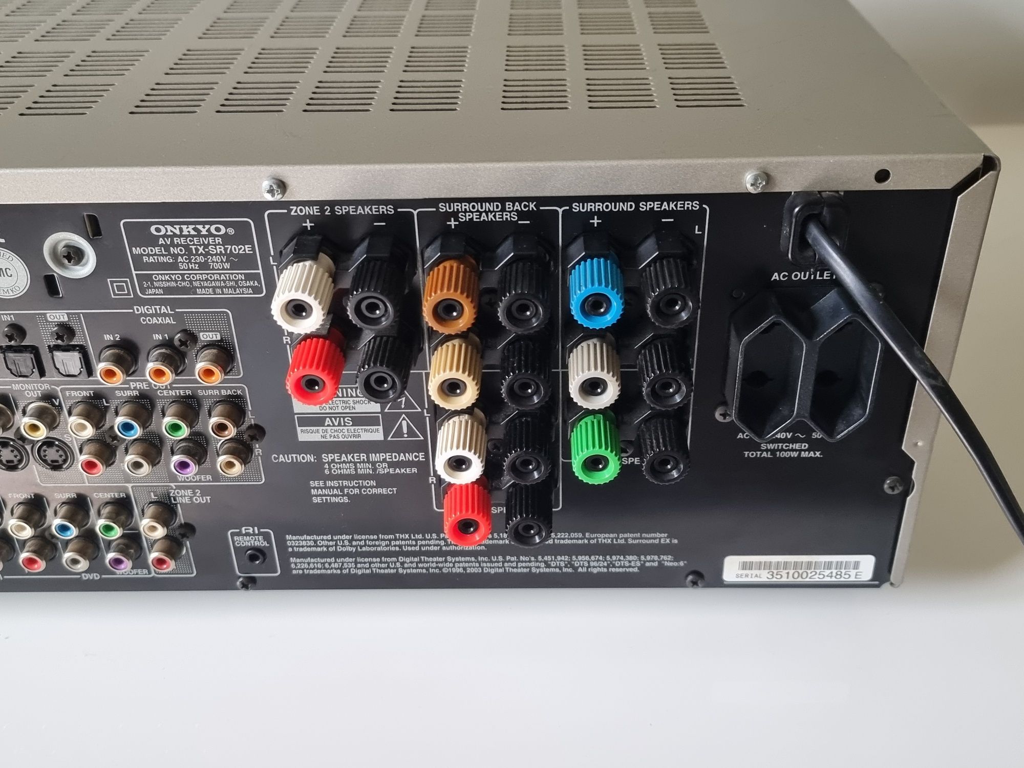 Onkyo TX-SR702E AV Receiver 7.1