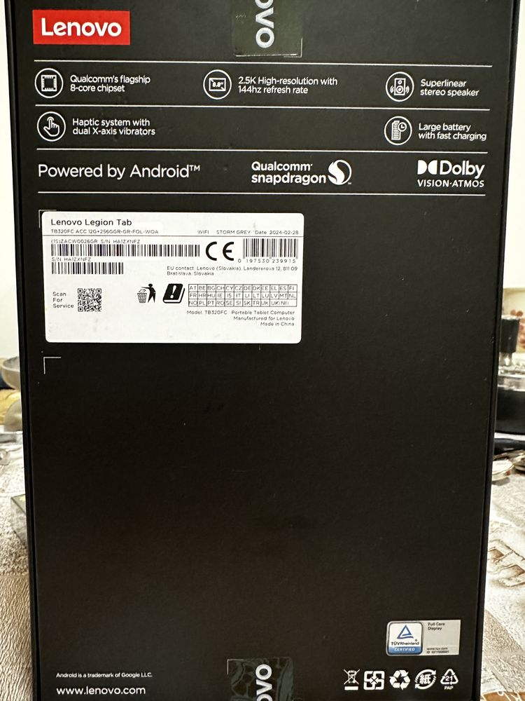 Tableta Lenovo Legion Tab
