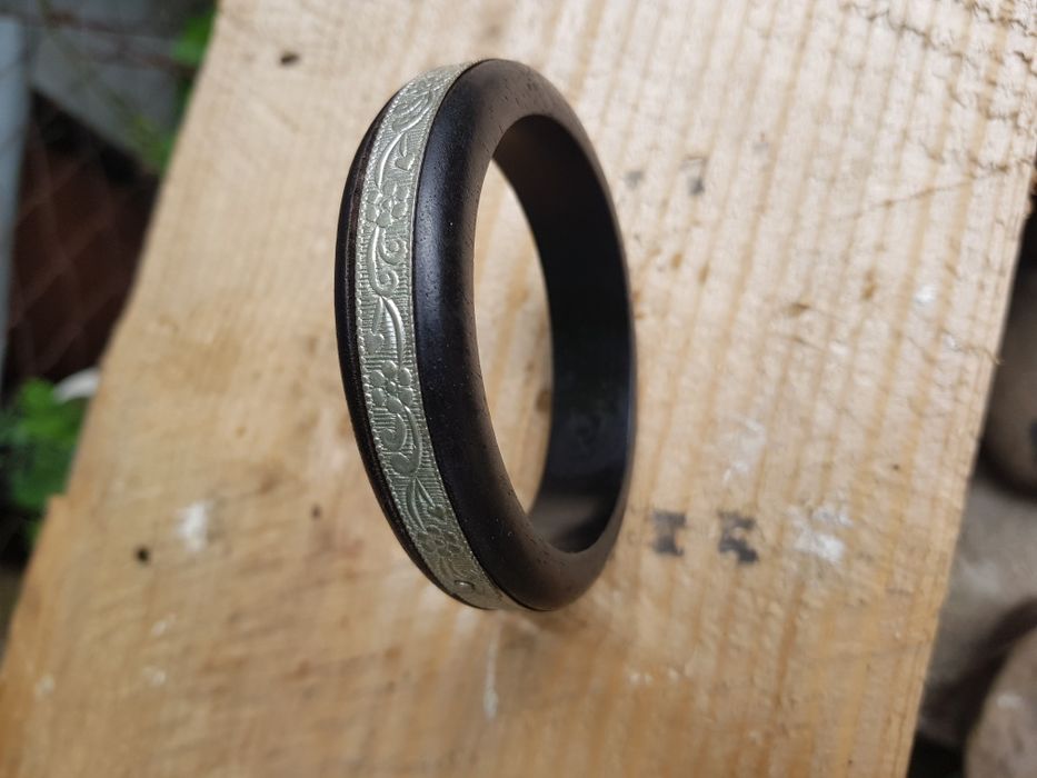 Brățară lemn și metal